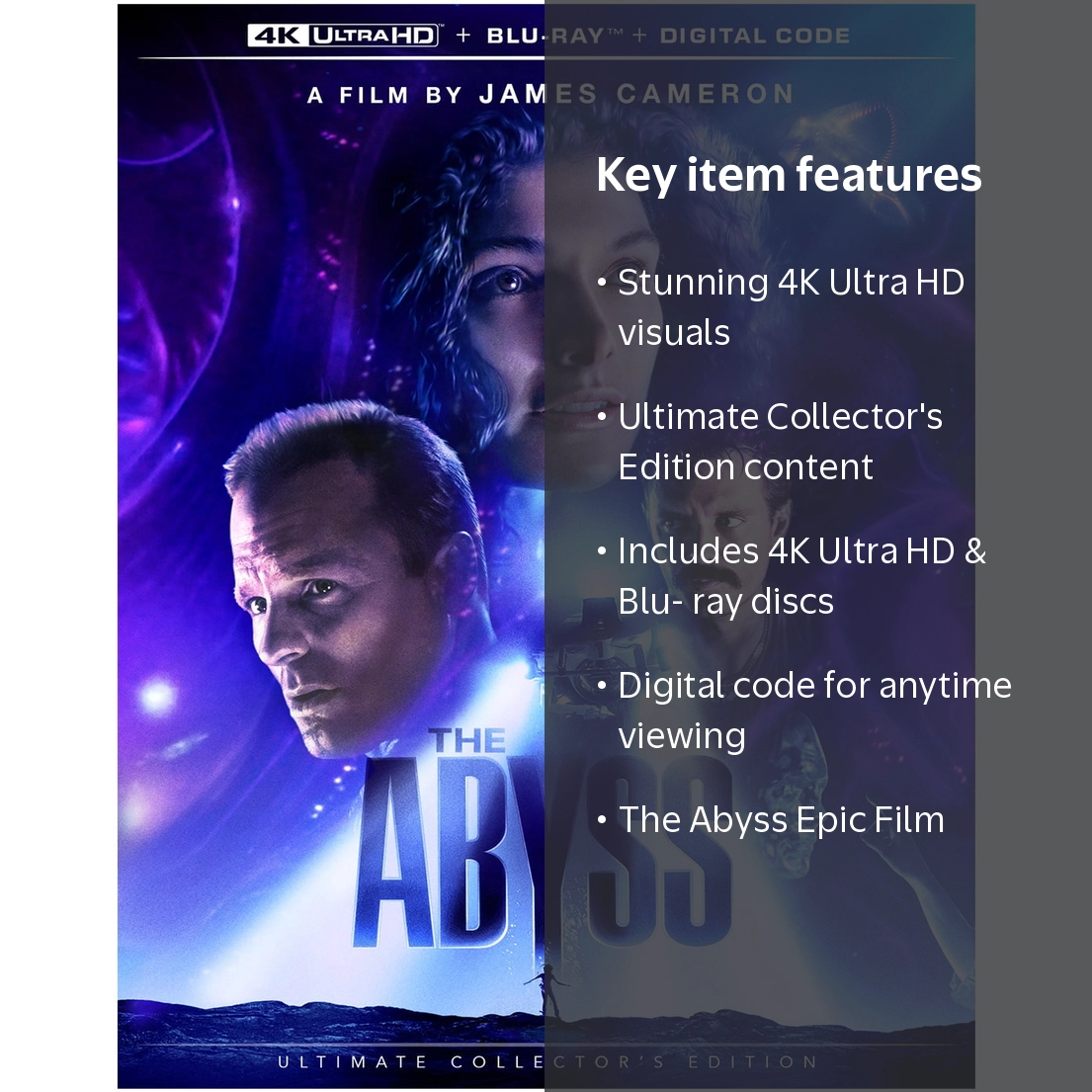 Disney The Abyss 4K Ultra HD + Blu-ray + Digital Code - Walmart.com