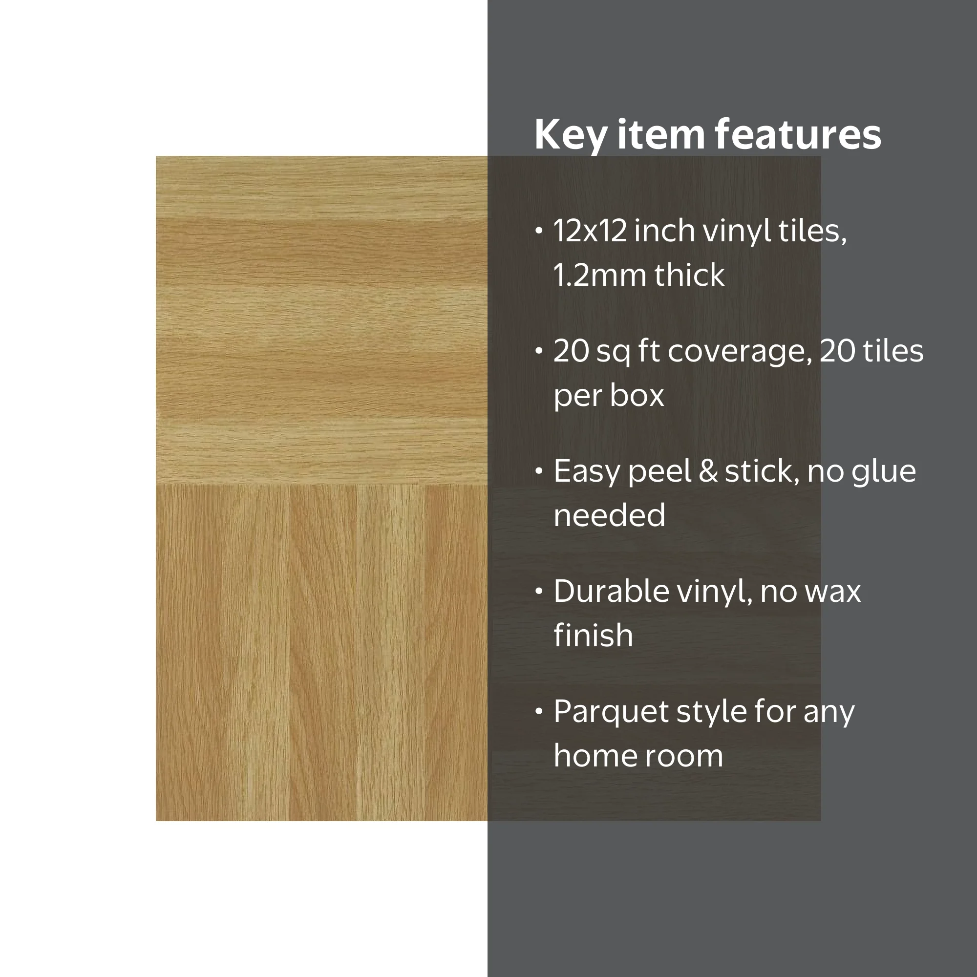 Achim Nexus Self Adhesive Vinyl Floor Tile - 20 Tiles/20 Sq. ft