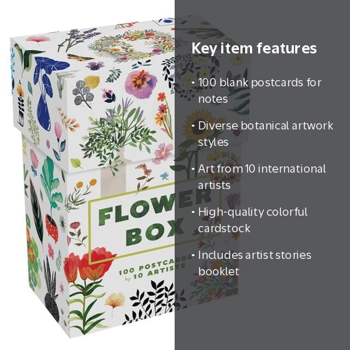 Princeton Architectural Press, Flower Postcard Set, 100 Botanical