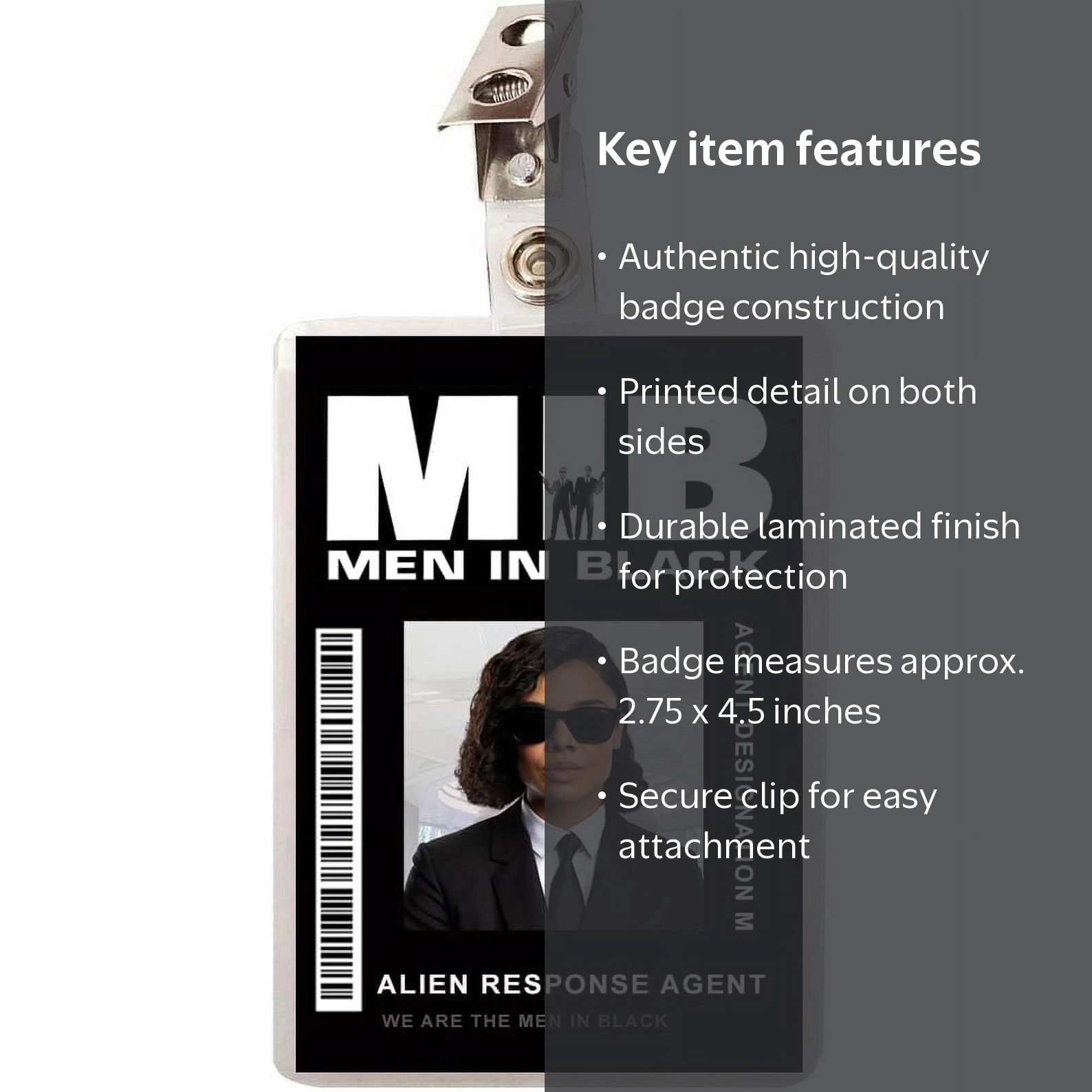 MIB Men in Black Agent M ID Badge - Walmart.com