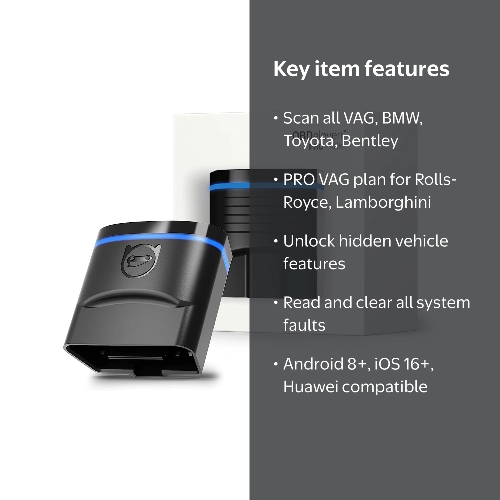 OBDeleven Pro Pack OBD2 Bluetooth Car Diagnostic Scanner for VAG