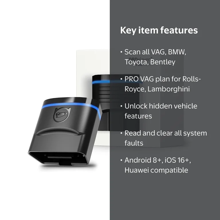 OBDeleven Pro Pack OBD2 Bluetooth Car Diagnostic Scanner for VAG