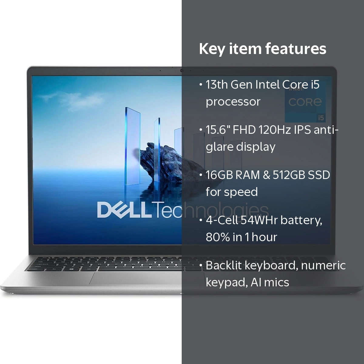 Dell 15 DC15250 Laptop, 15.6