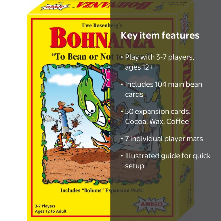 Amigo Games Bohnanza Card Game With Expansion Pack - Walmart.com