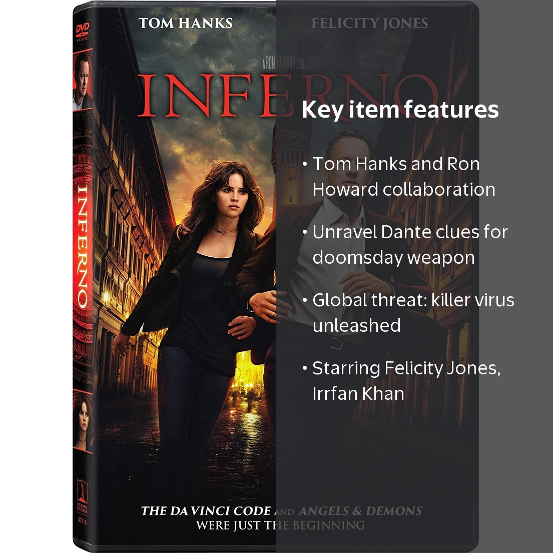 Sony Pictures Entertainment, DVD, Inferno, Dan Brown thriller