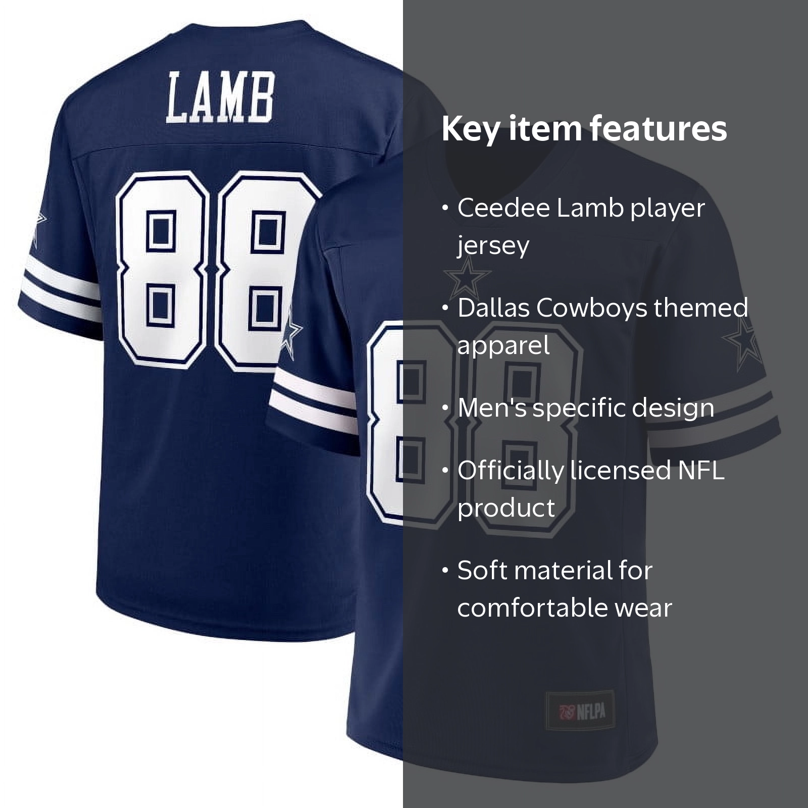 NFL Ceedee Lamb Dallas Cowboys Mens Player Jersey - Walmart.com