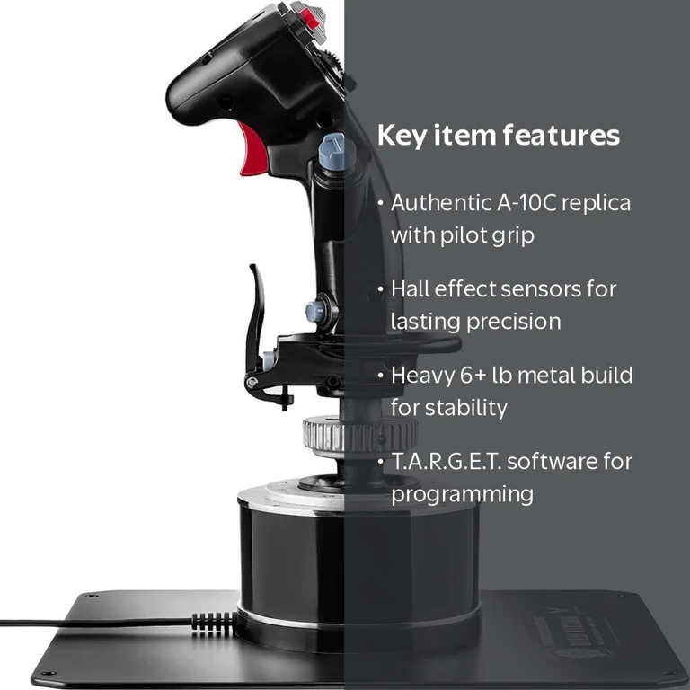 Thrustmaster HOTAS Warthog Flight Stick, A-10C Replica Metal