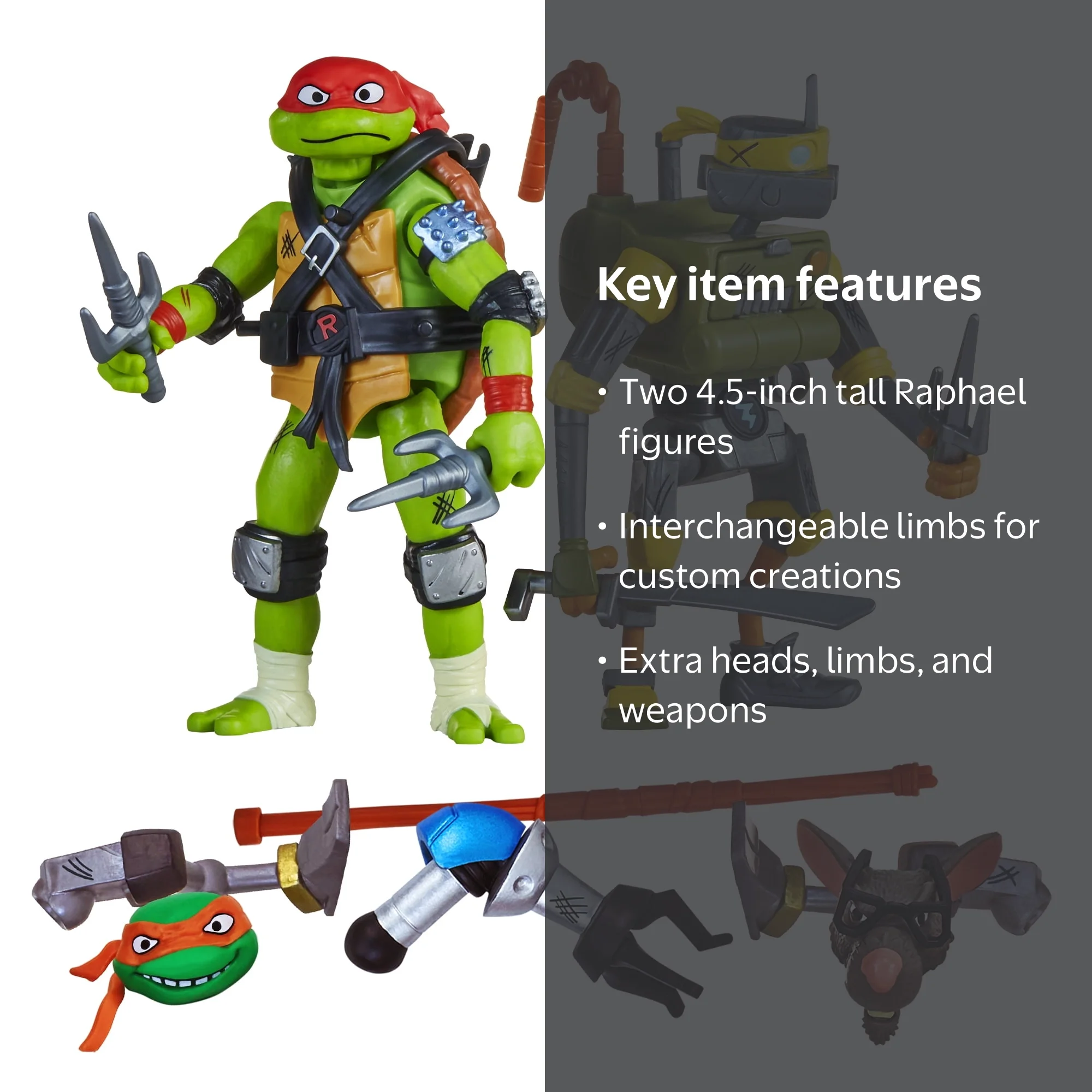 TMNT スーパーミュータント フィギュア 2体セット Tales of Teenage Mutant Ninja Turtles: Mutations Mix and Match