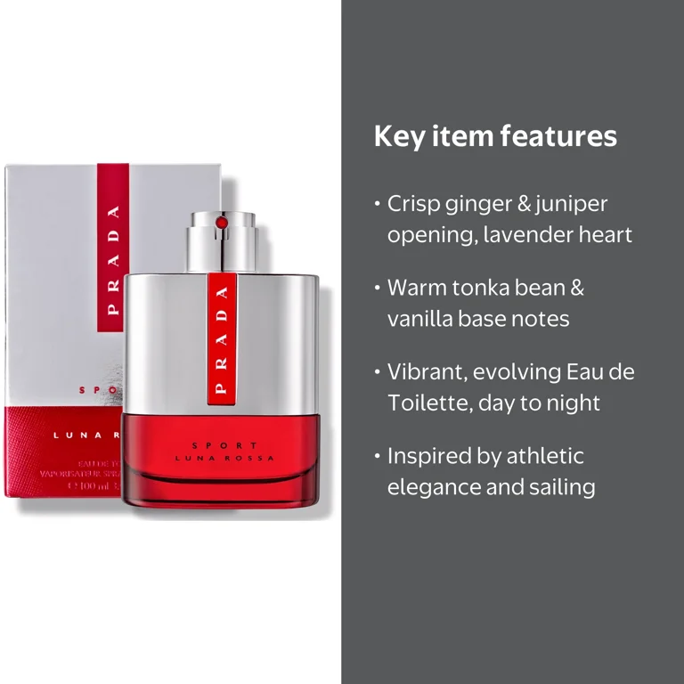 Prada, Eau de Toilette, Luna Rossa Sport, 100 ml 3.4 oz - Walmart.com
