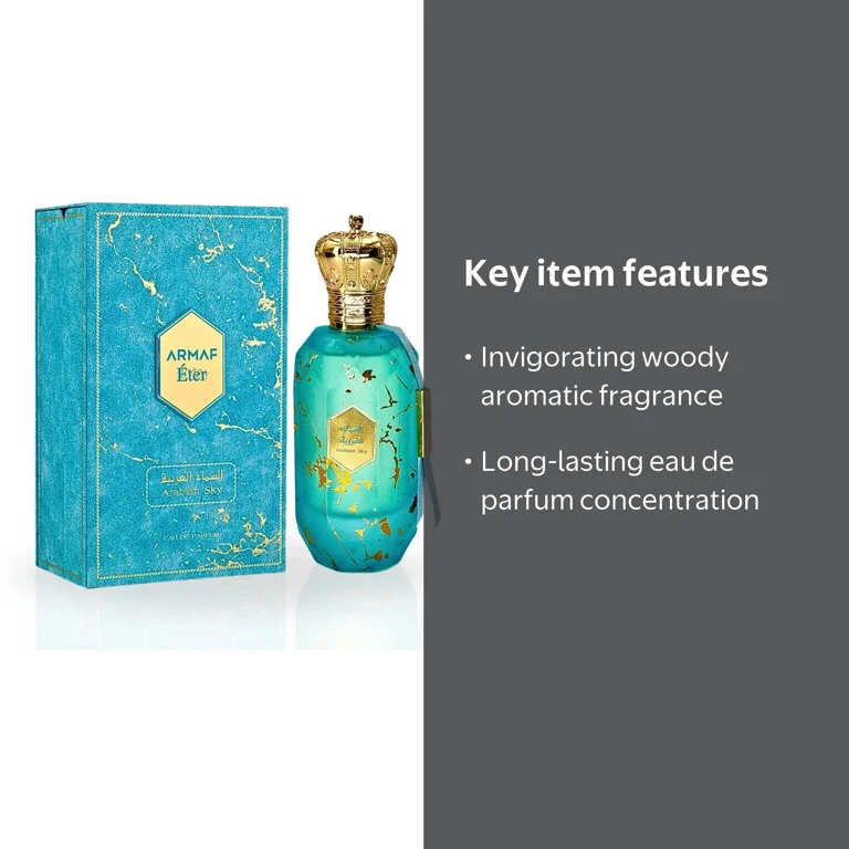 Armaf Men's Arabian Sky EDP Spray, 3.4 oz, Citrus, Floral, Woody