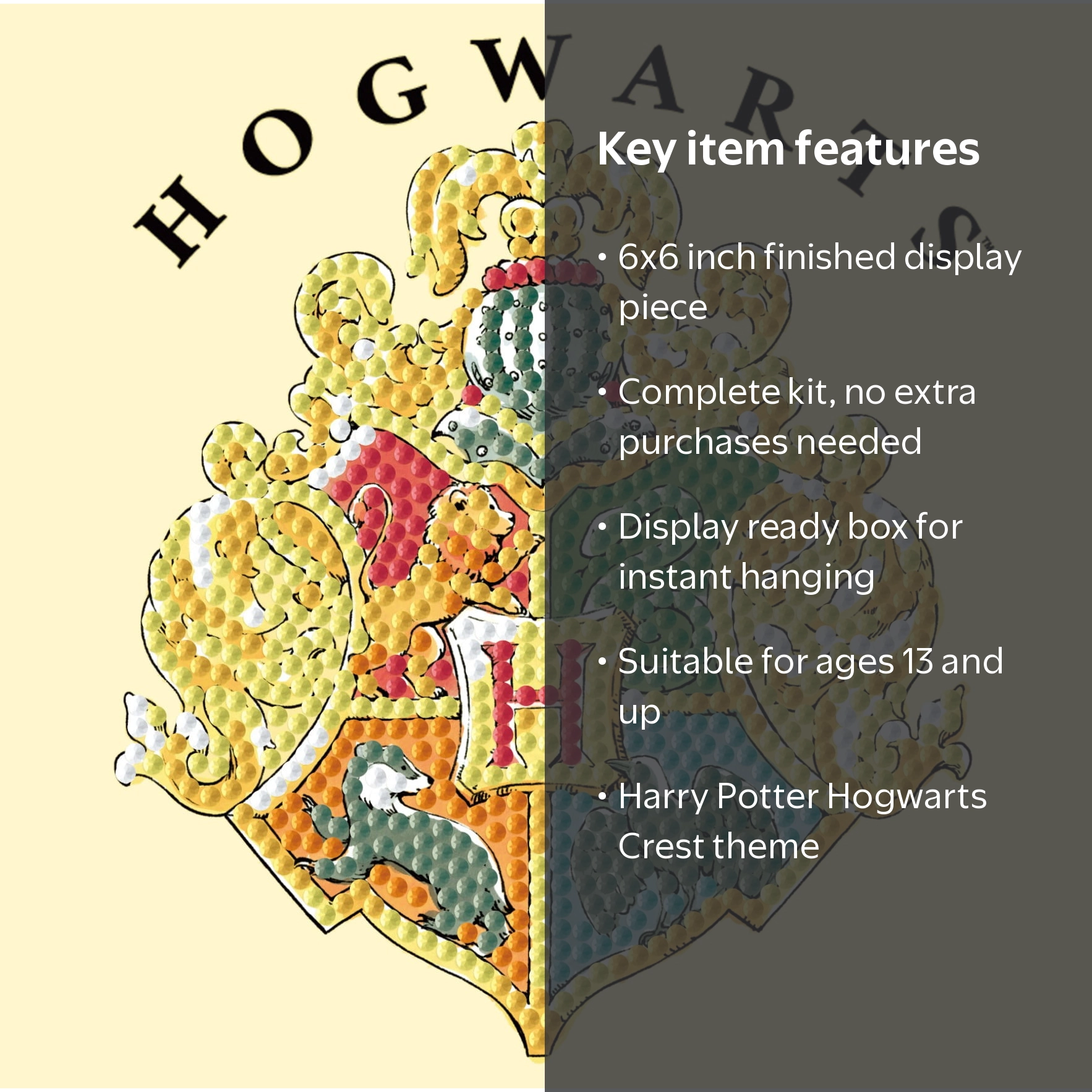 DIAMOND DOTZ® Harry Potter Hogwarts Crest Special Edition DOTZ