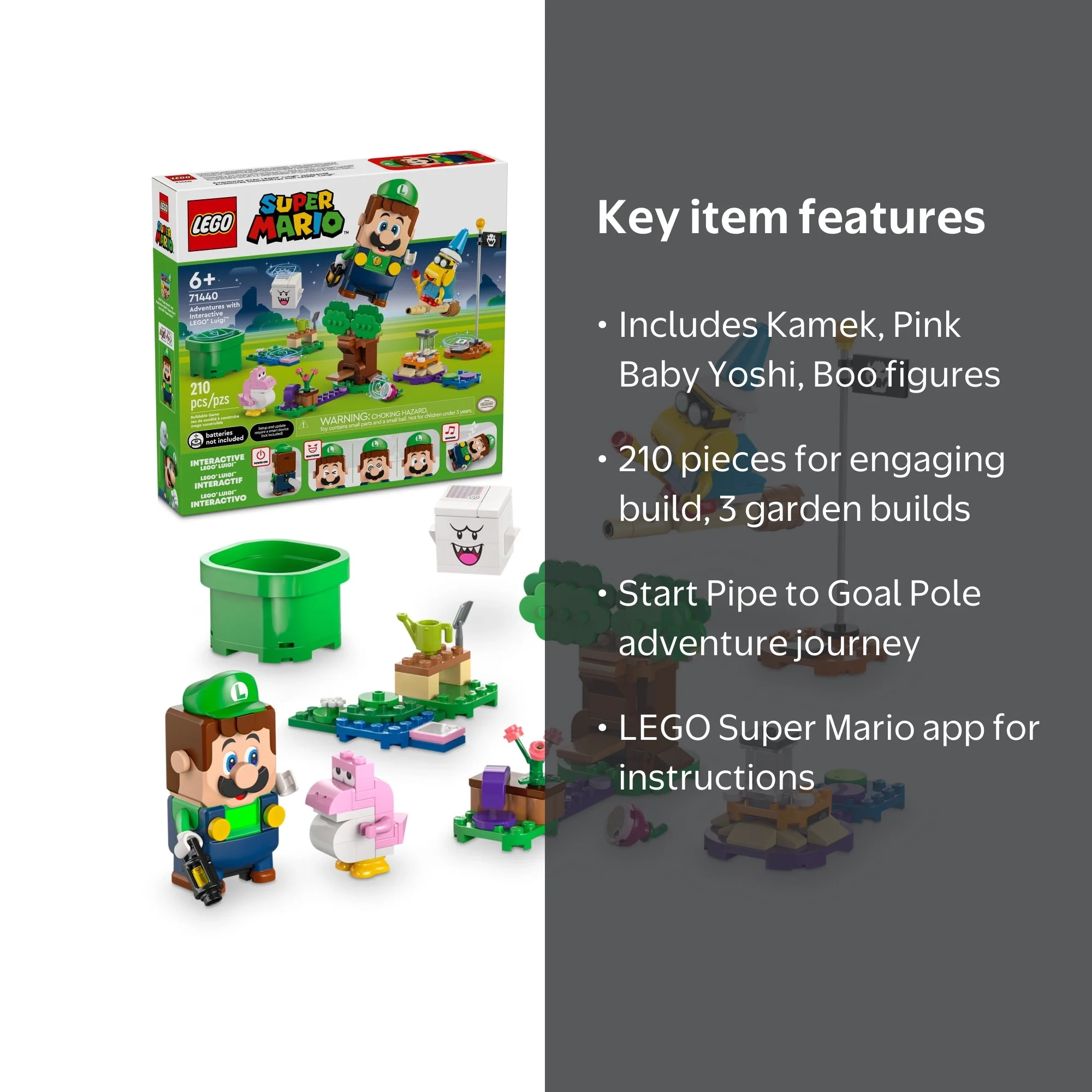 LEGO Super Mario Adventures with Interactive Luigi Toy Playset