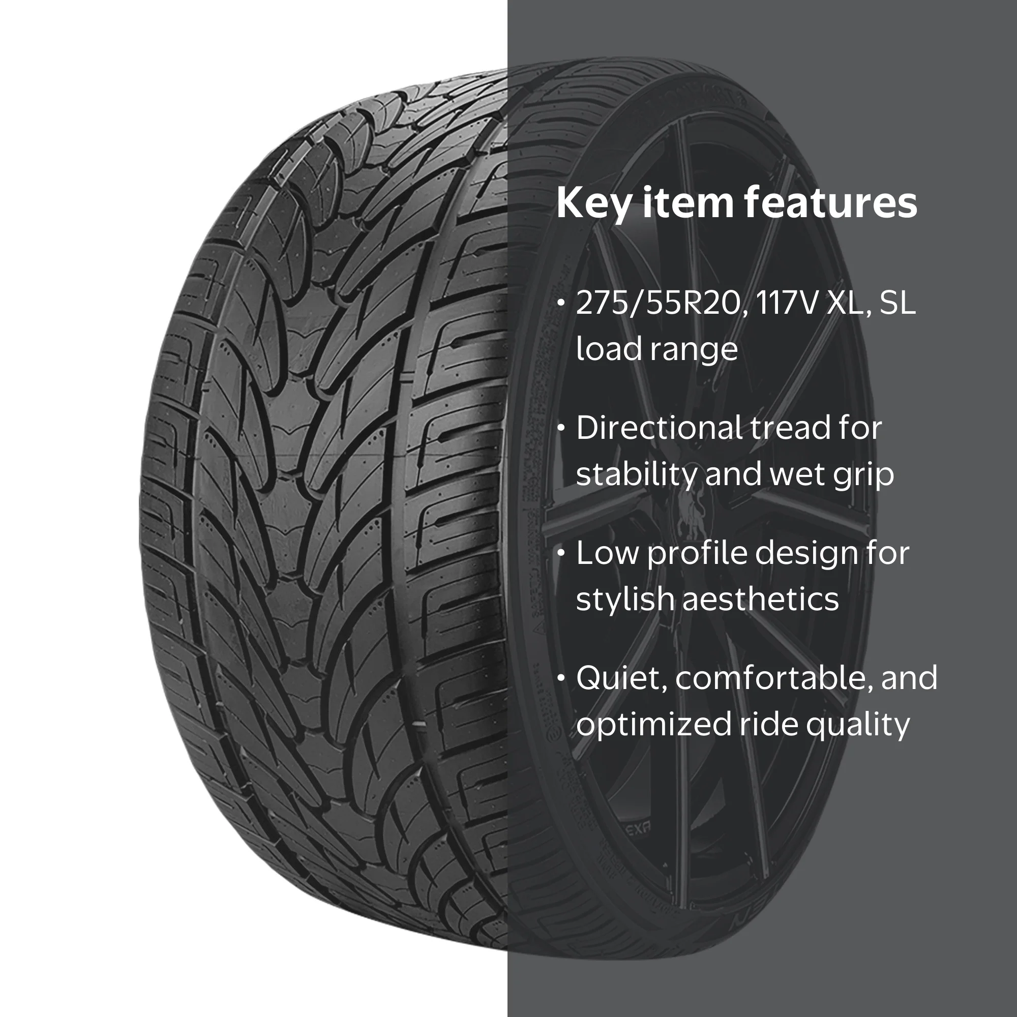 Lionhart LH-TEN All Season High-Performance Tire, 275/55R20 117V