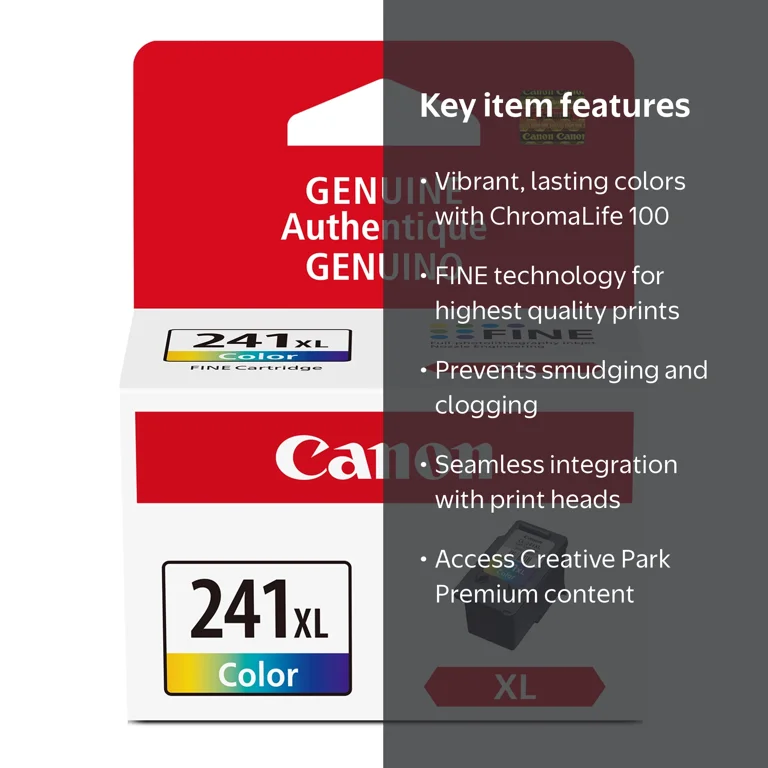 Canon, Ink Cartridge, CL-241XL, FINE Color, Multi-color - Walmart.com