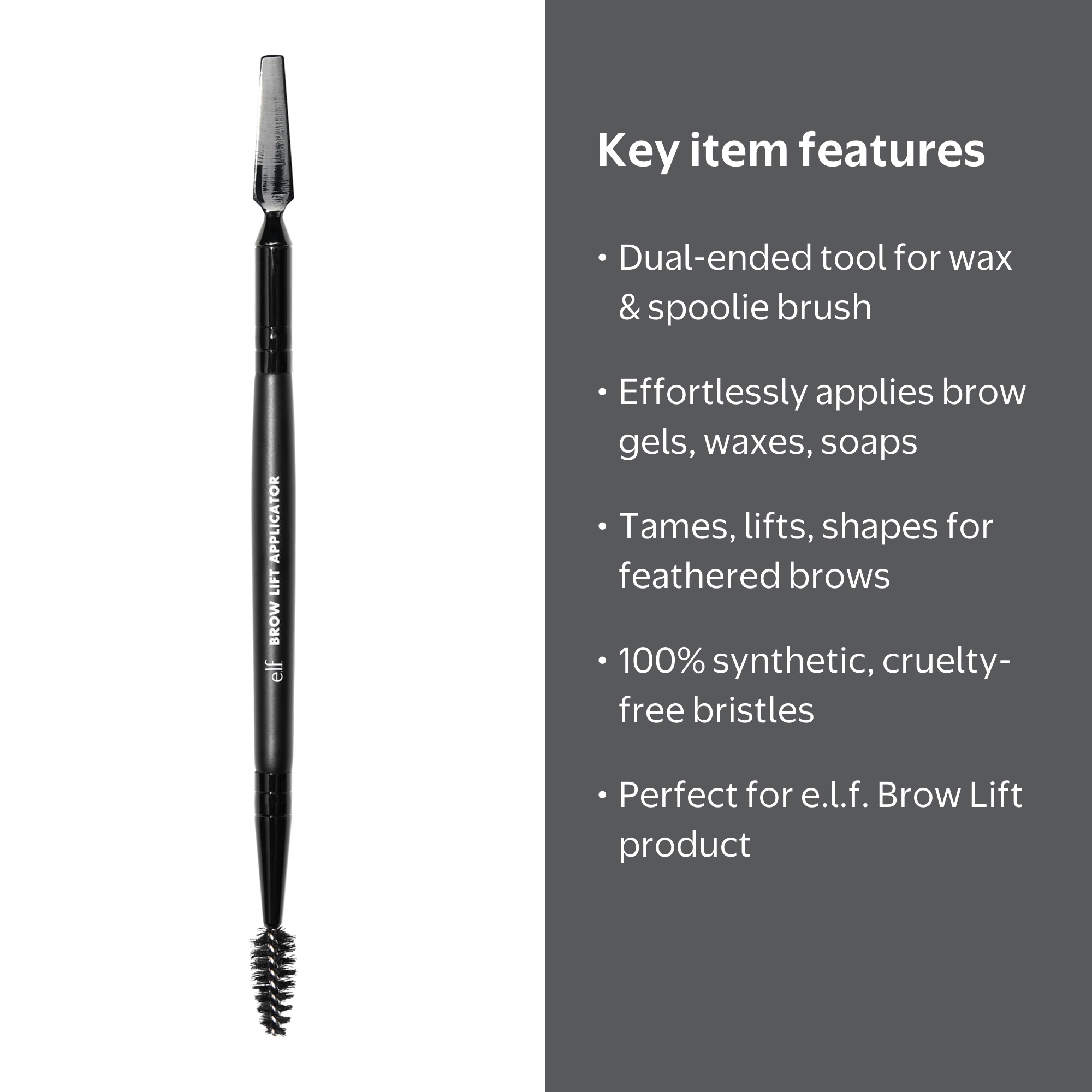 e.l.f. Dual-Ended Brow Lift Applicator with Spoolie Brush