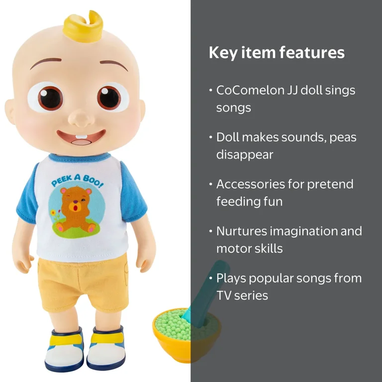CoComelon Learning & Singing Deluxe Interactive JJ Doll with