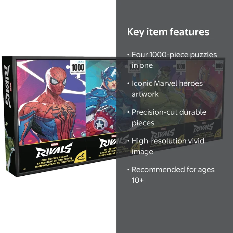 Marvel Rivals Collector's Puzzle Set – 4-Pack (1000 Pieces Each