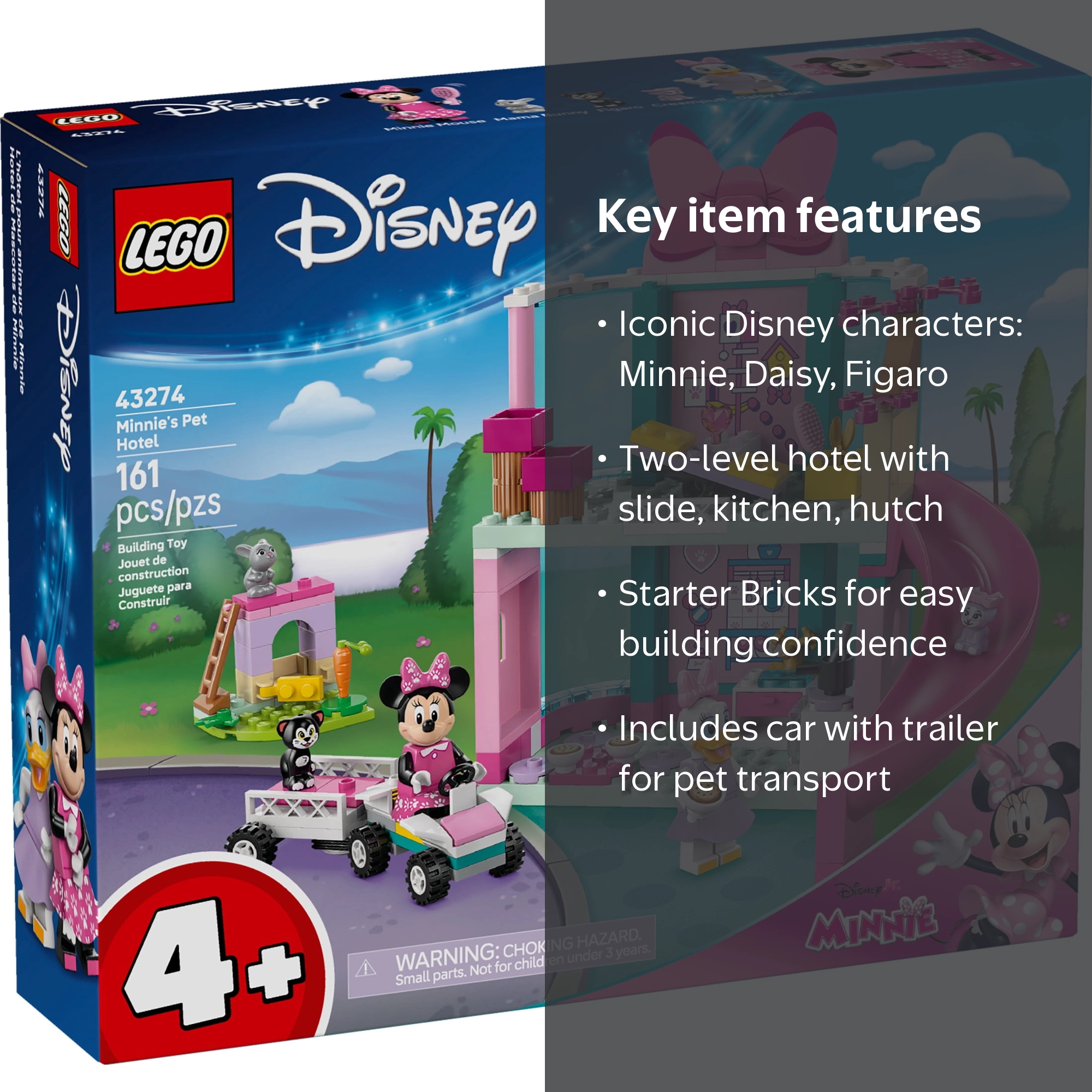LEGO, Disney Minnie's Pet Hotel, Set 43274, 161 Pieces - Walmart.com