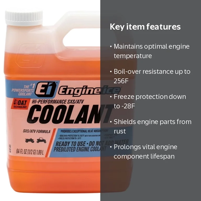 Engine Ice, Hi-Performance SXS ATV Coolant, 1/2 Gallon, Orange