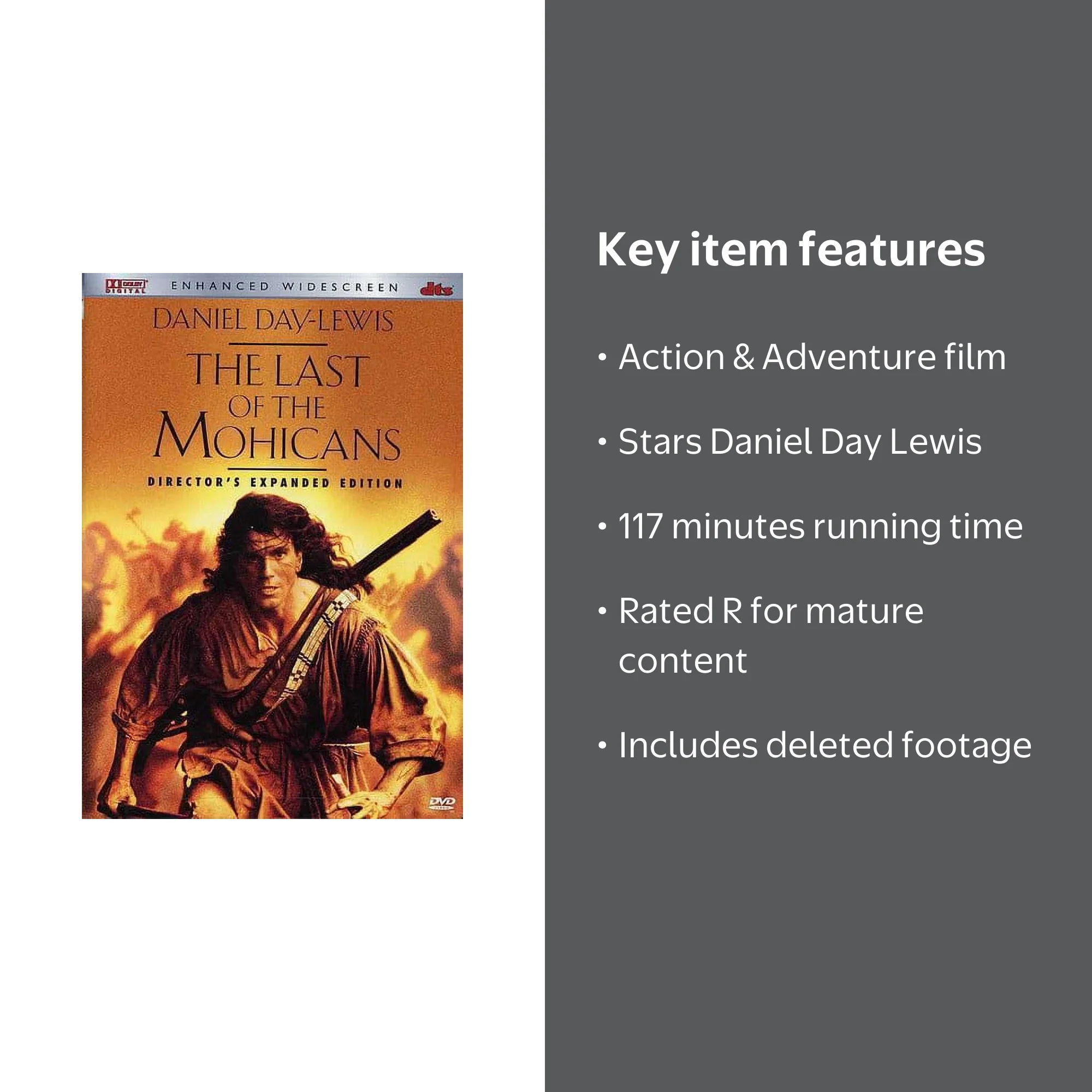 Pre-Owned The Last of the Mohicans (DVD), Mill Creek, Action