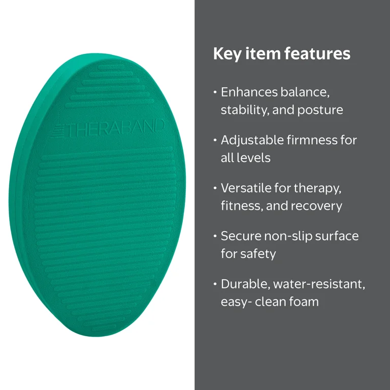 THERABAND, Stability Trainer, Green Foam Balance Pad, Beginner
