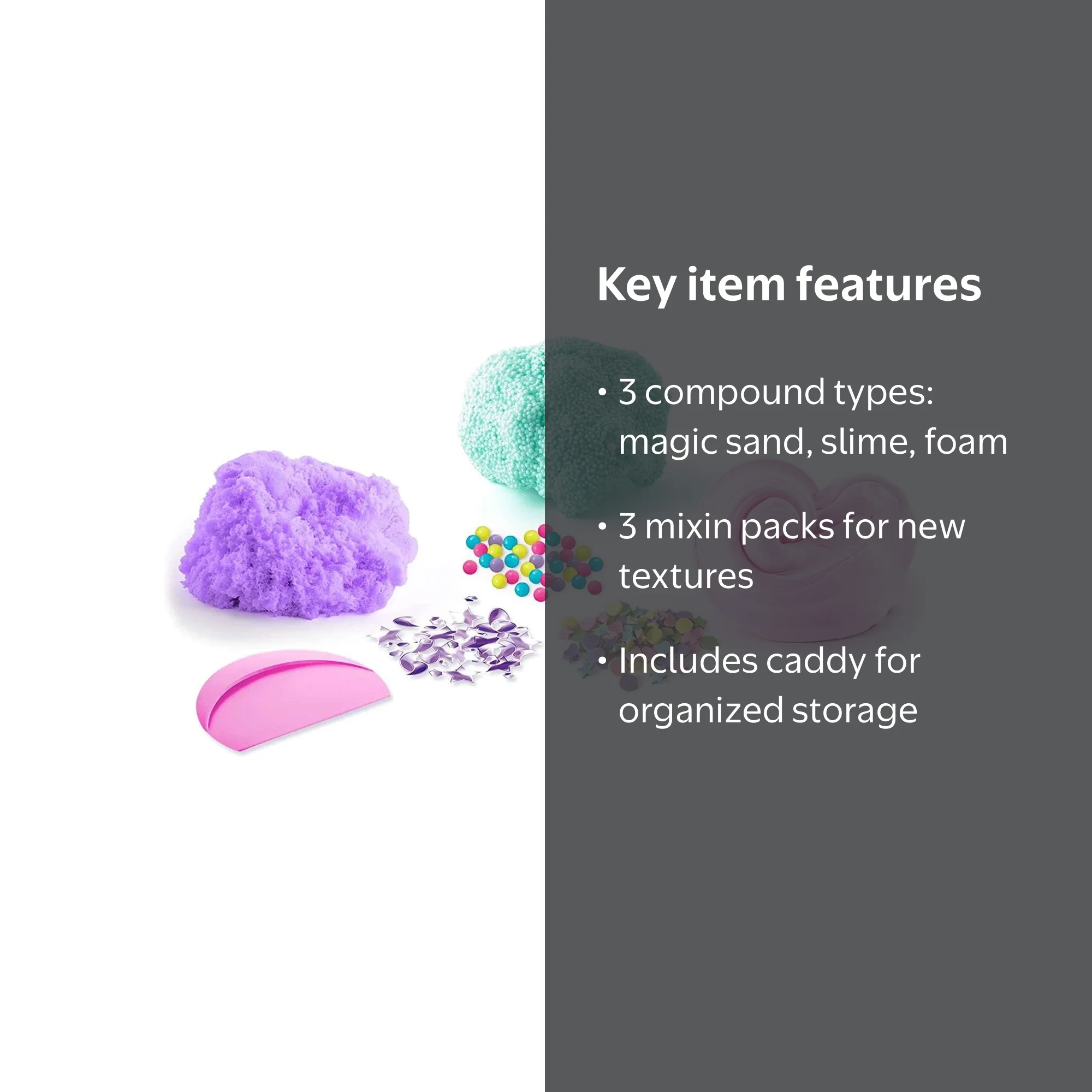 Craze Sensations ASMR Mix'In Sensations Caddy Case, Slime Kit Set