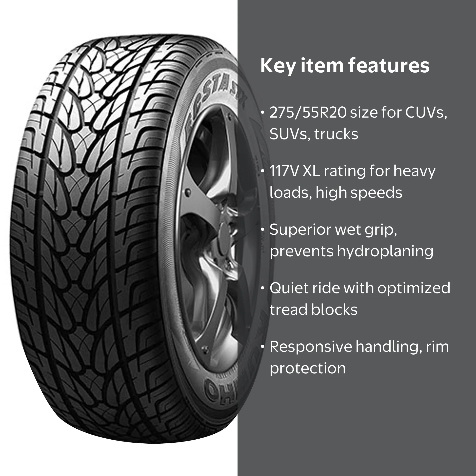 Kumho Ecsta STX KL12 UHP All Season 275/55R20 117V XL Passenger