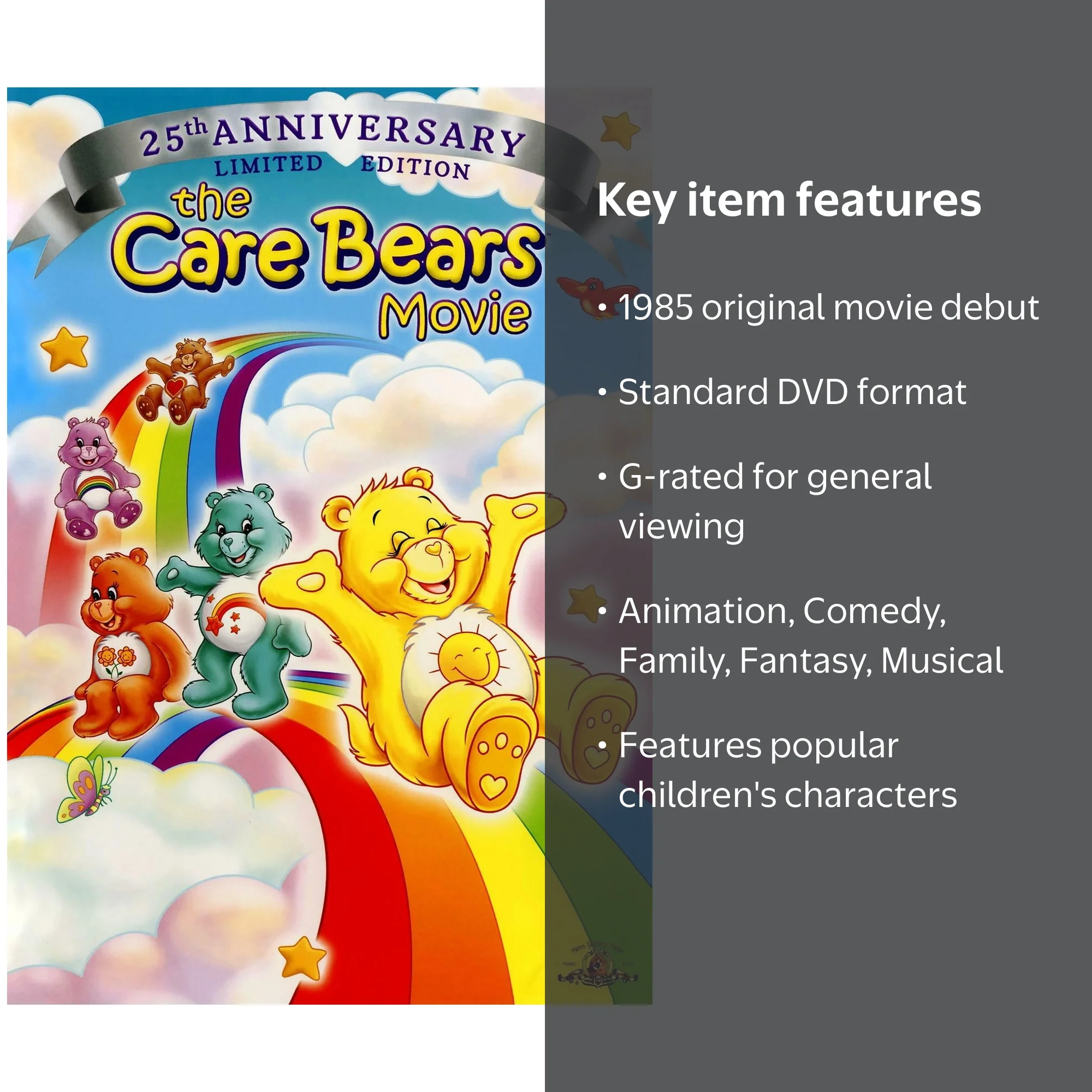 Anderson, The Care Bears Movie DVD, 1985, Family Animated Film