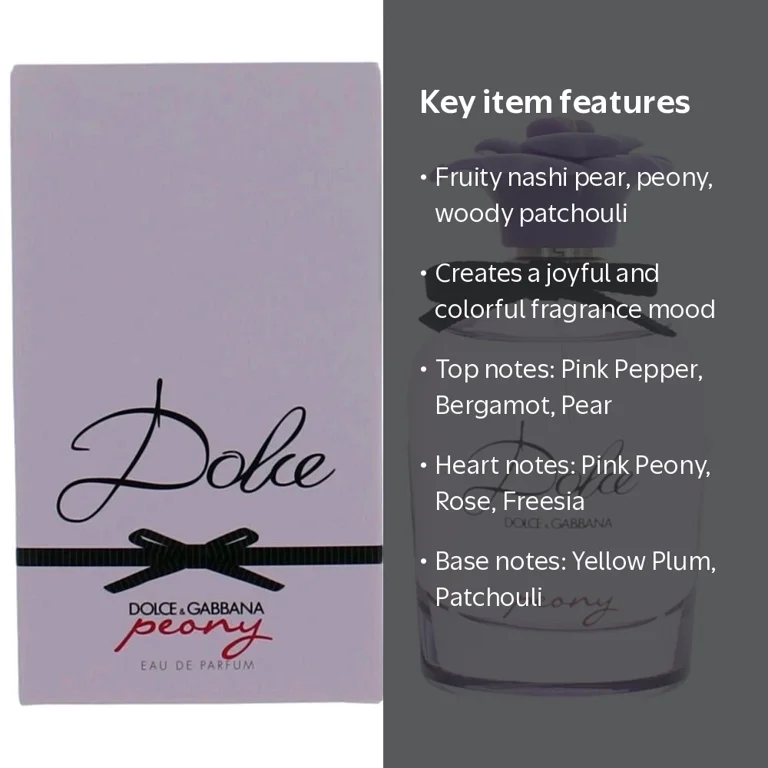 Dolce Peony by Dolce and Gabbana, 2.5 oz EDP Spray for Women