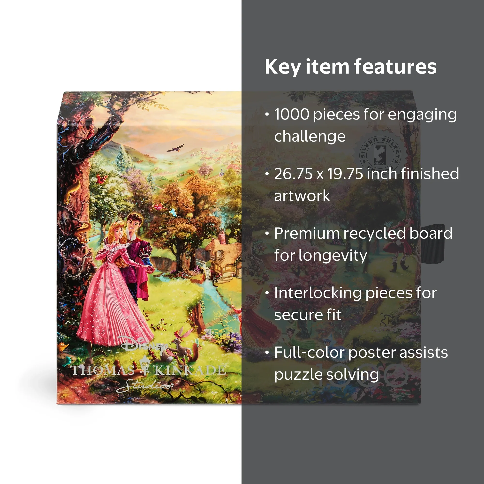 Ceaco Sleeping Beauty 1000-Piece Interlocking Jigsaw Puzzle for