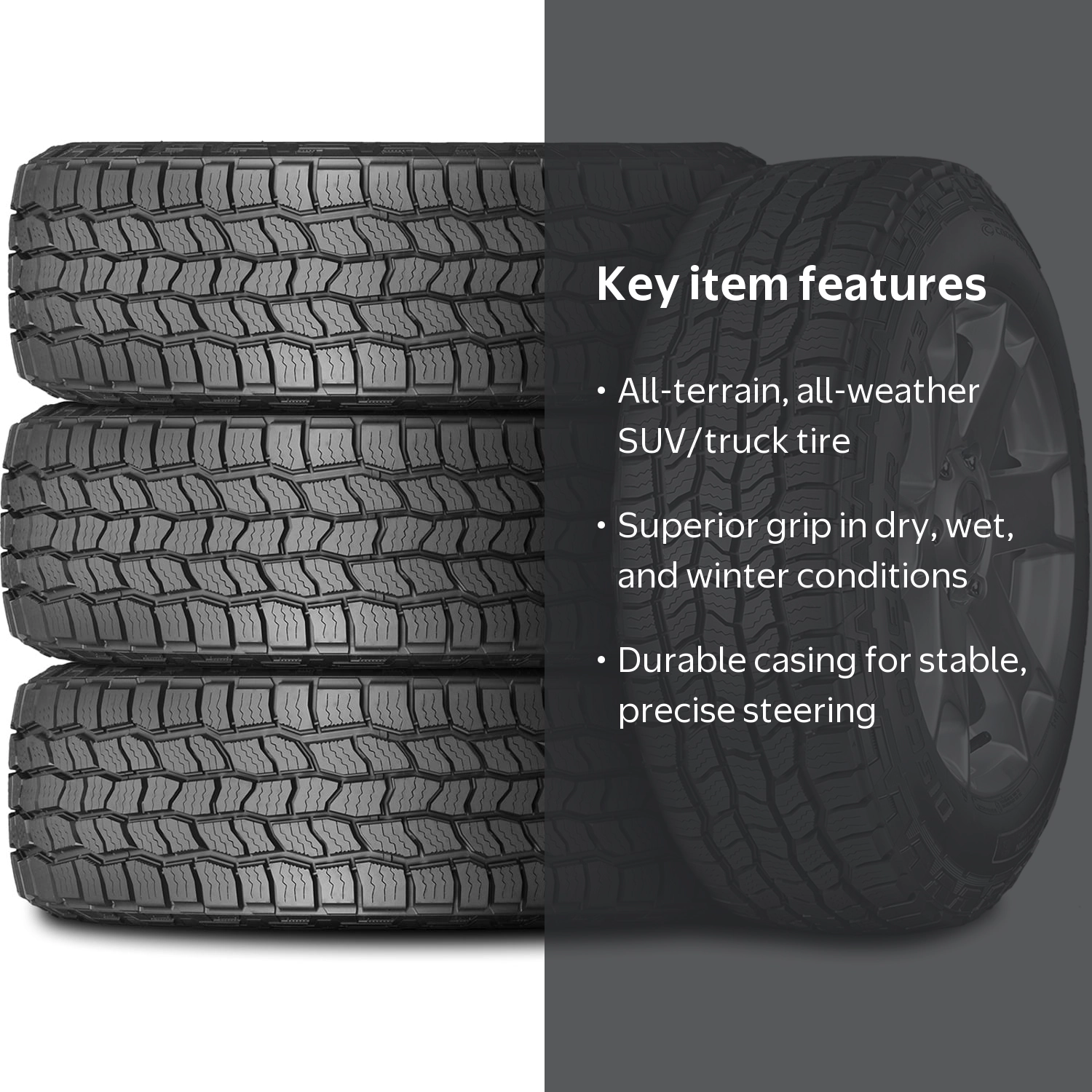 Cooper AT3 4S A/T Tires Set of 4, Fits: '18-'23 Wrangler, Size