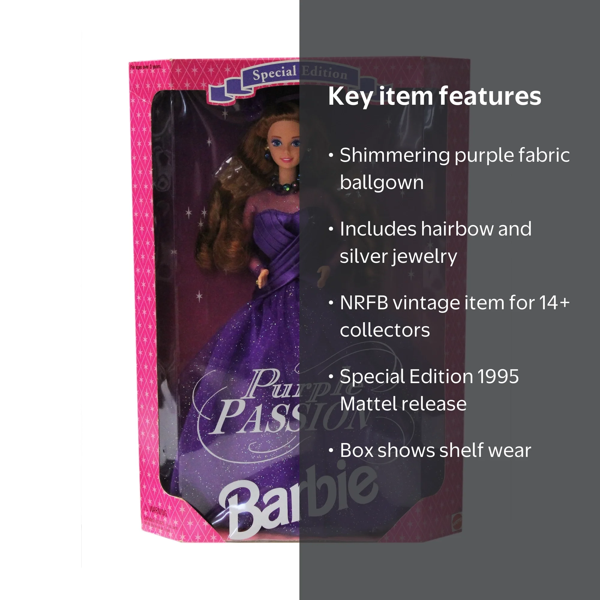 1995 Special Edition Barbie Doll - Purple Passion by Mattel, NRFB