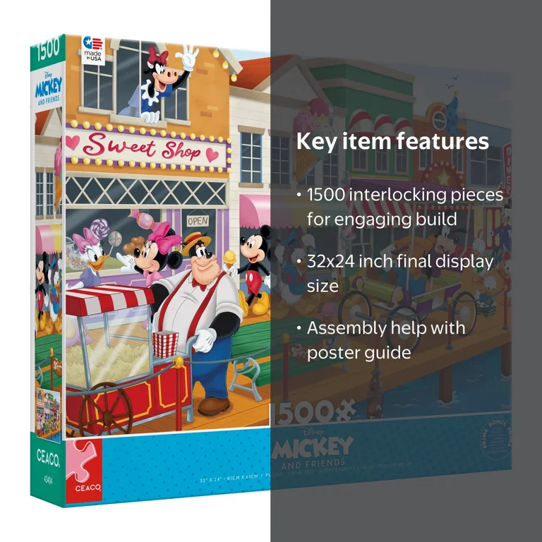 Ceaco Disney Mickey and Friends Boardwalk Fun 1500 Piece