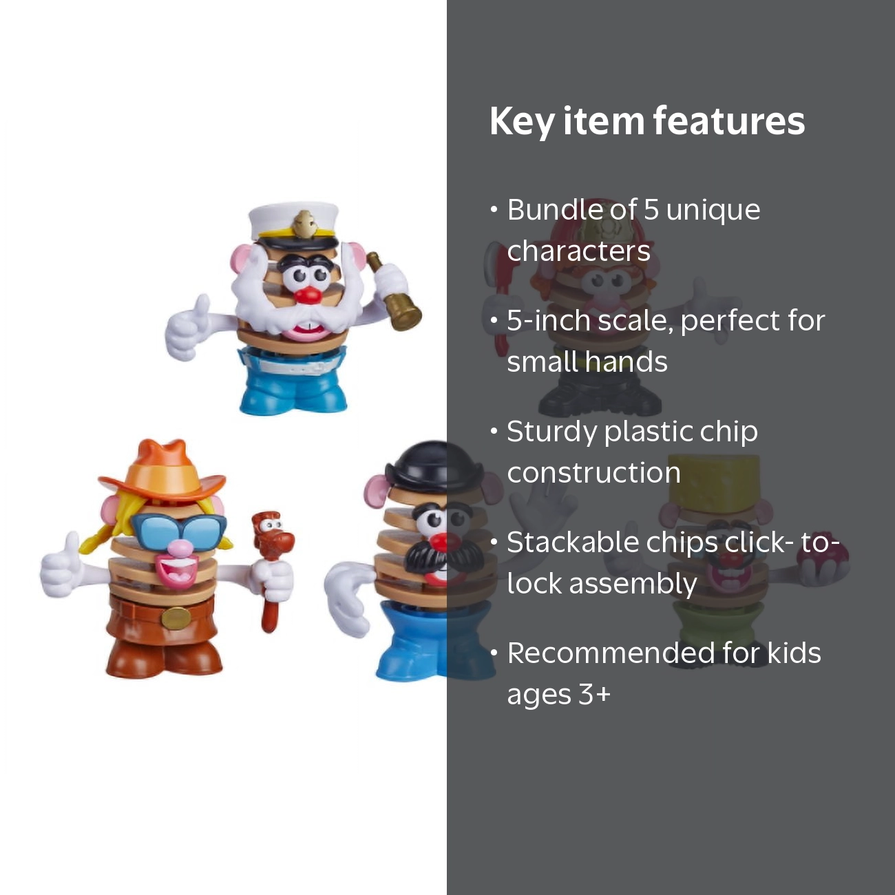 Mr Potato Head Chips Figures 5-Pack: Barb A. Cue, Saul T. Chips