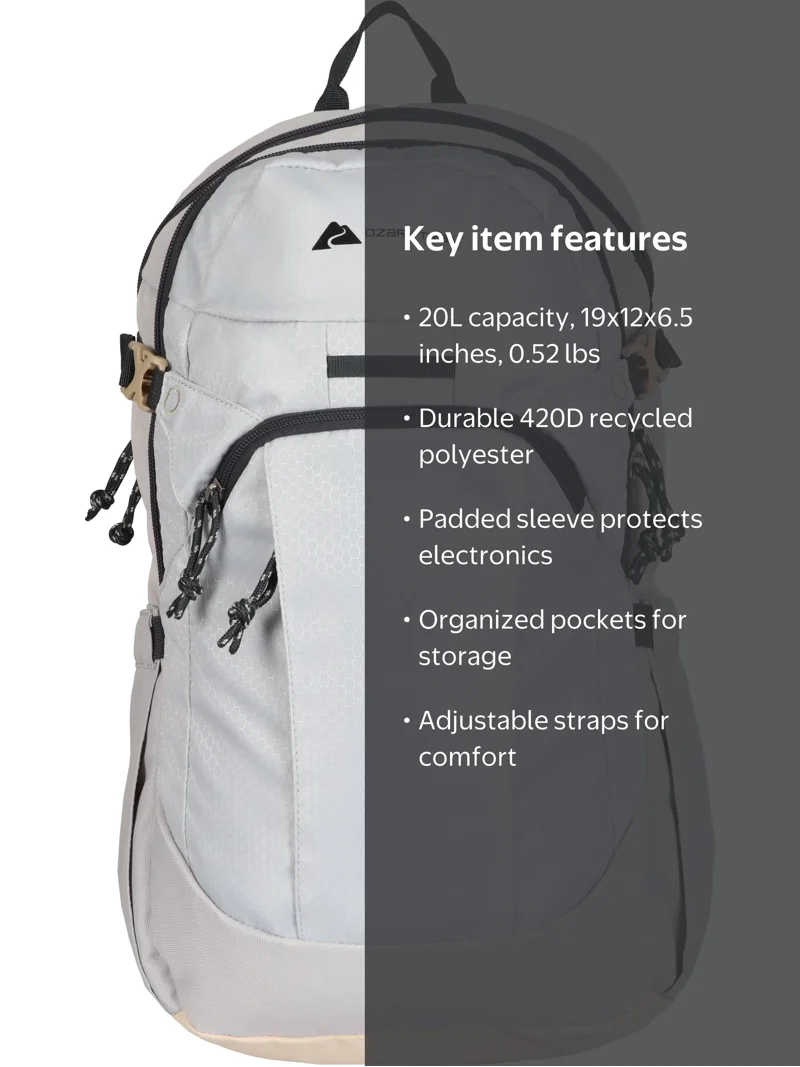 20 liter laptop backpack Travelpro Altitude Slim Expandable Travel 20-24L, 16 Inch Laptop, Water Resistant, Work, Business, Men and Women, Jet Black whether its campouts in the back yard with the kids Ozark Trail 20L Adult/Teen Polyester