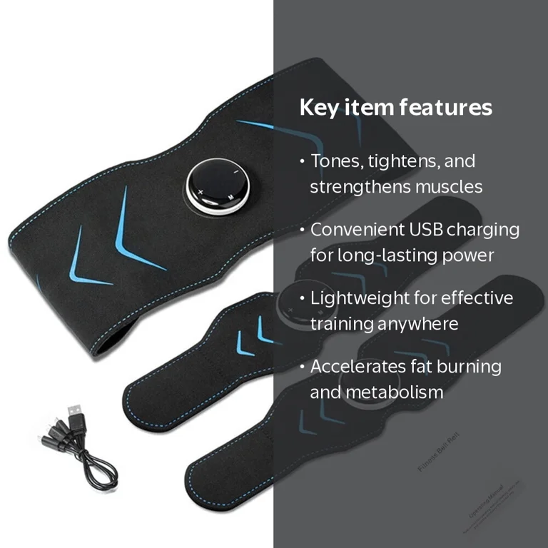 EMS Trainer ABS Stimulator Machine, USB Rechargeable Abdominal