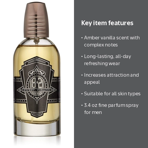 18.21 Man Made, Sweet Tobacco, 3.4 oz Parfum Spray - Walmart.com
