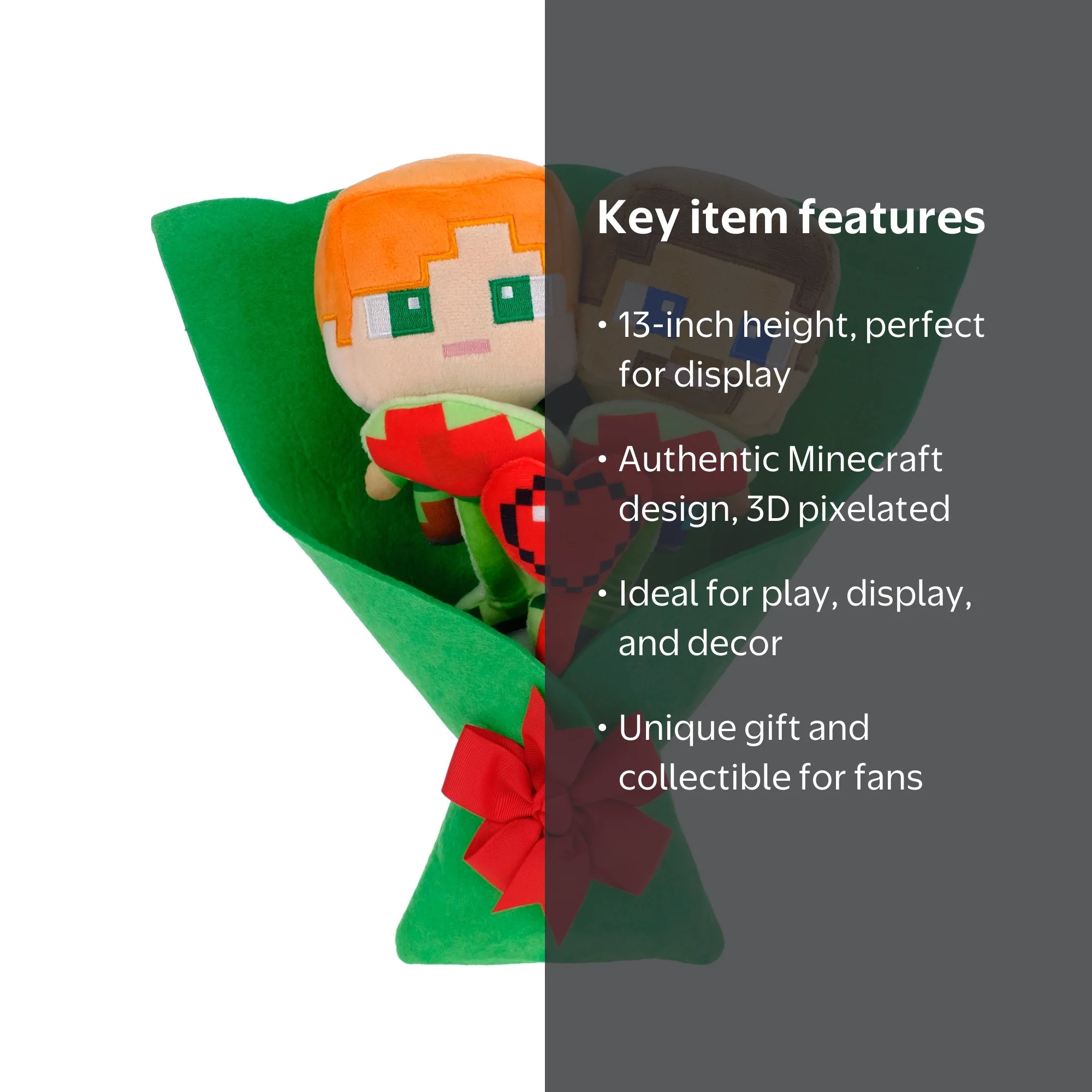 Medium Minecraft Plush Bouquet, 13