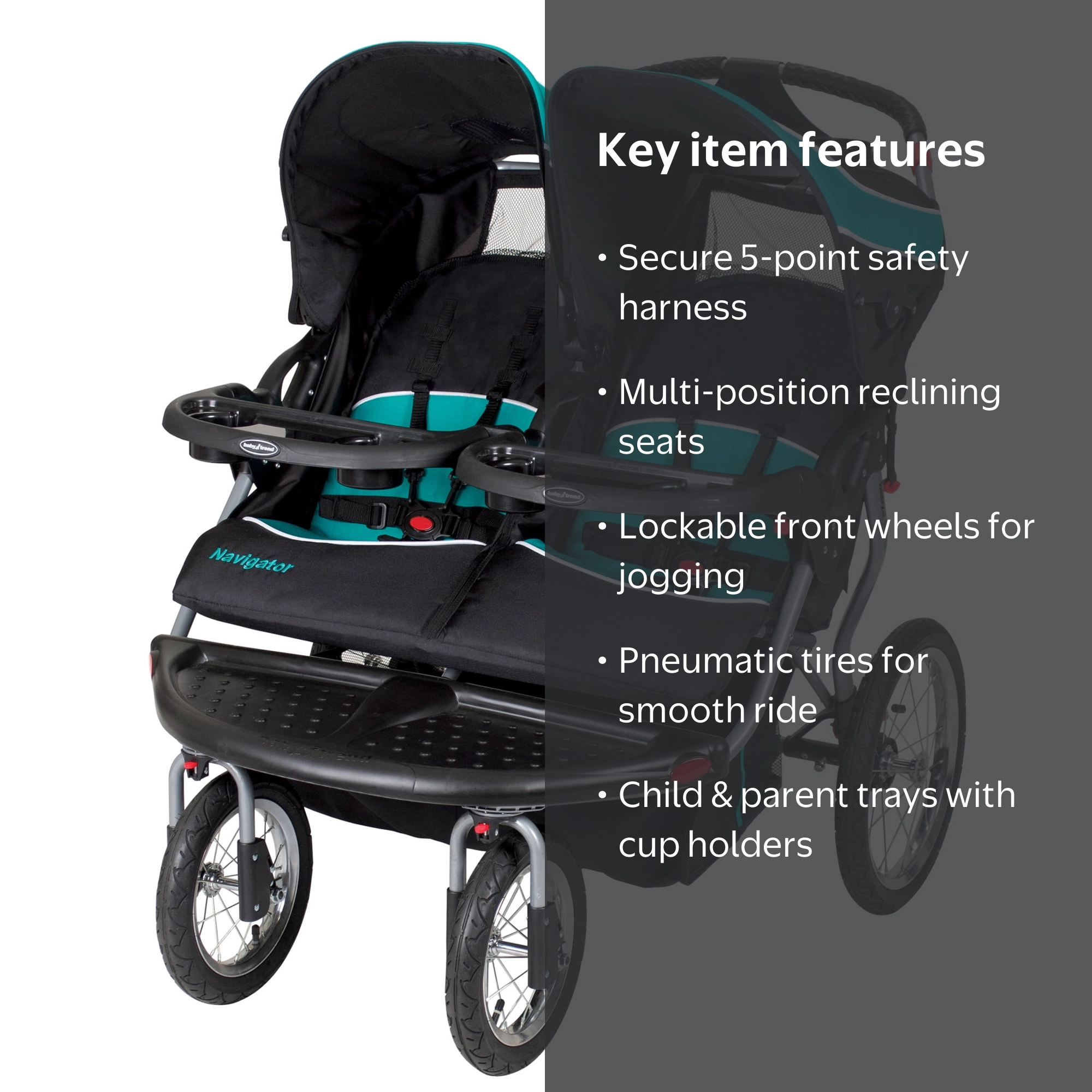 Navigator Double Jogger - Walmart.com