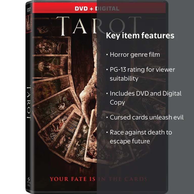 Sony, DVD + Digital Copy, Tarot, Horror, Cursed Cards, PG-13