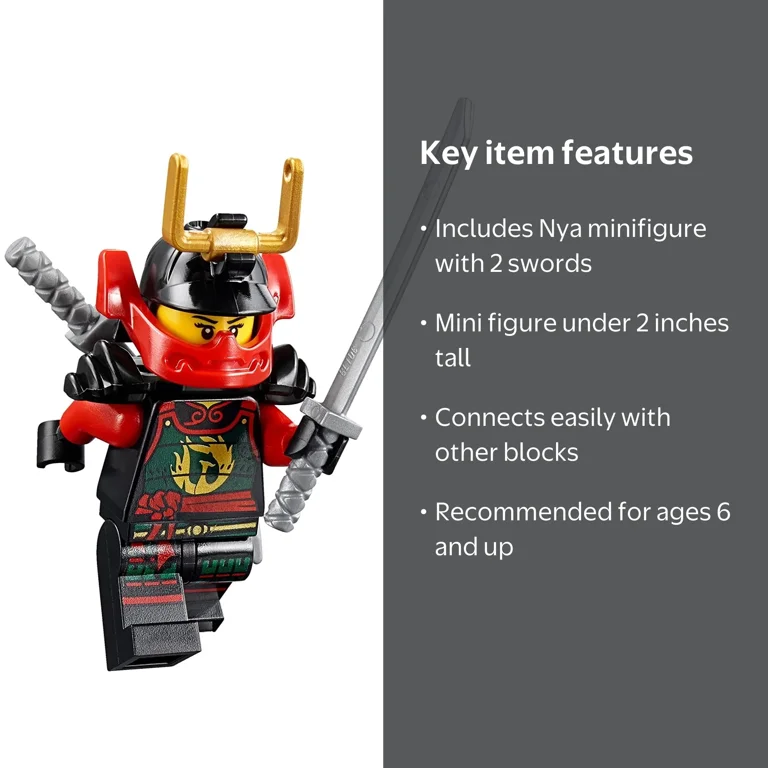 nya様 LEGO Ninjago: Samurai X Nya Minifigure with Swords - Walmart.com