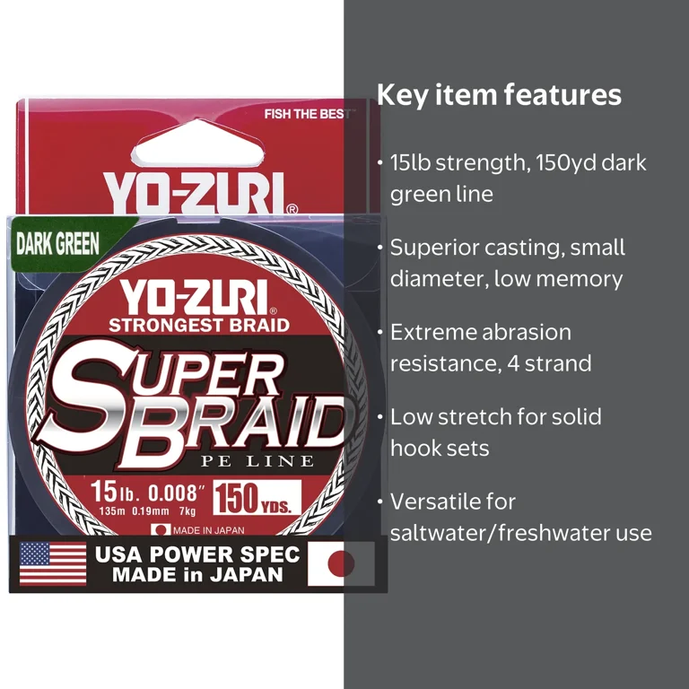 yo-zuri braided fishing line 660Yds Five Color Super Braid Capt. Harry's Supply Zuri SuperBraid offers a range of options to suit your specific needs Yo-Zuri, Fishing Line, 150 yd
