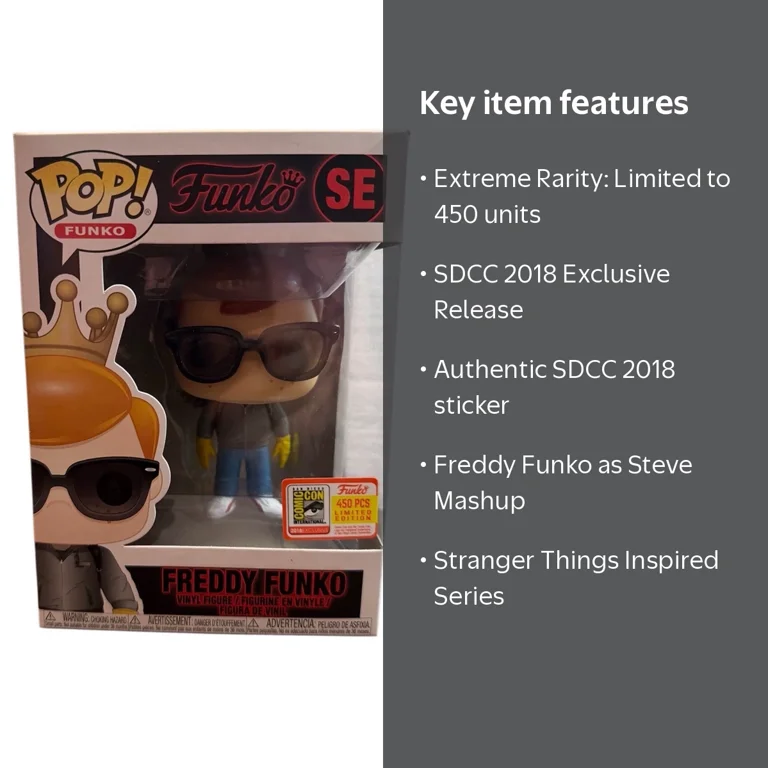 Funko Pop Freddy Funko as Steve with Sunglasses Stranger Things