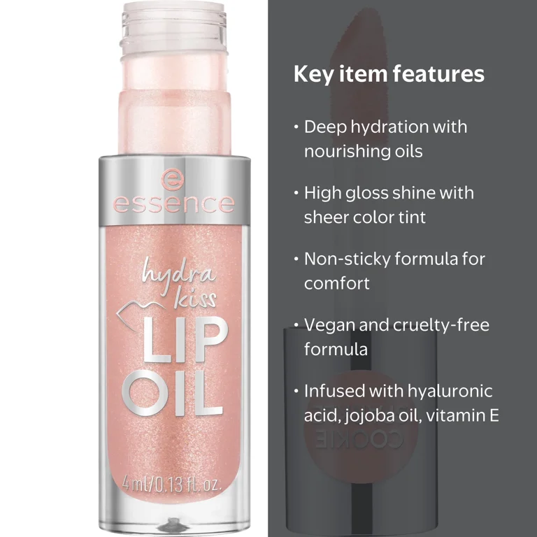 essence Hydra Kiss Lip Oil, 09 Cookie Sparkle! - Walmart.com