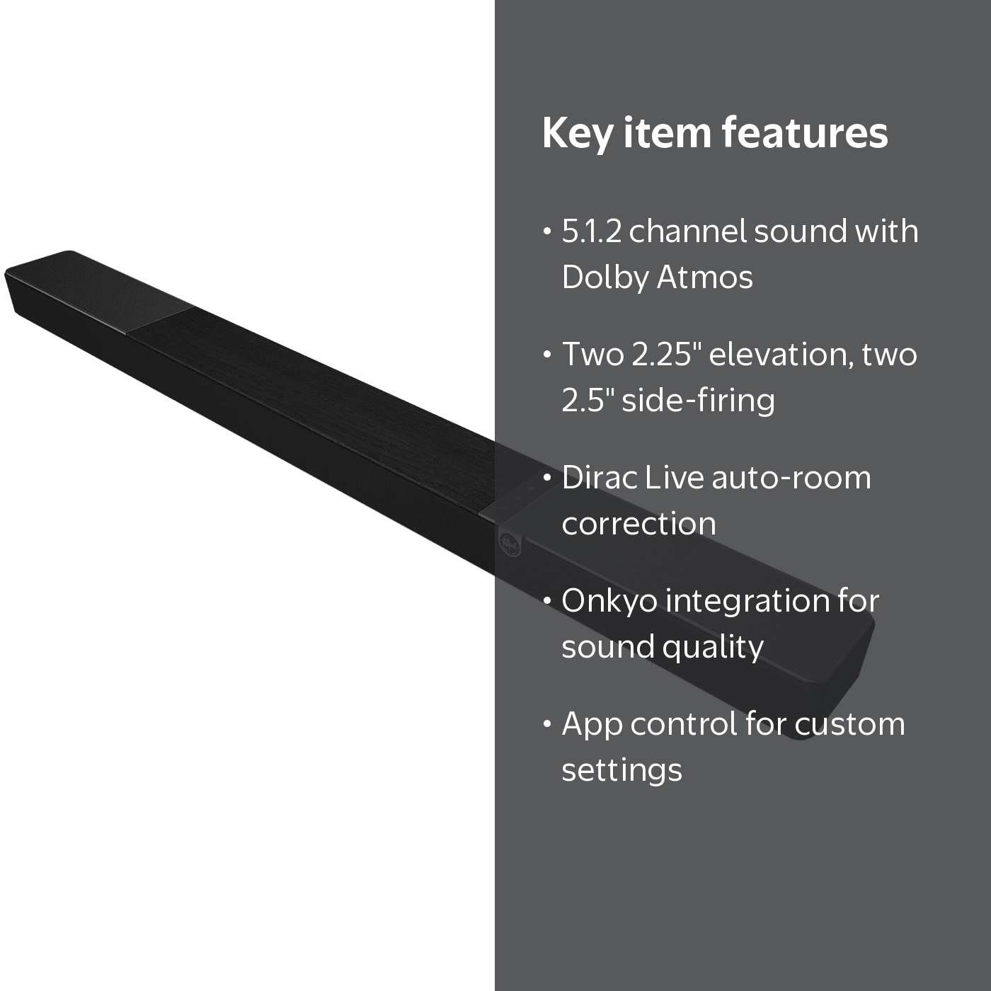 Klipsch Flexus CORE 300 5.1.2 Channel Powered by Onkyo Bluetooth