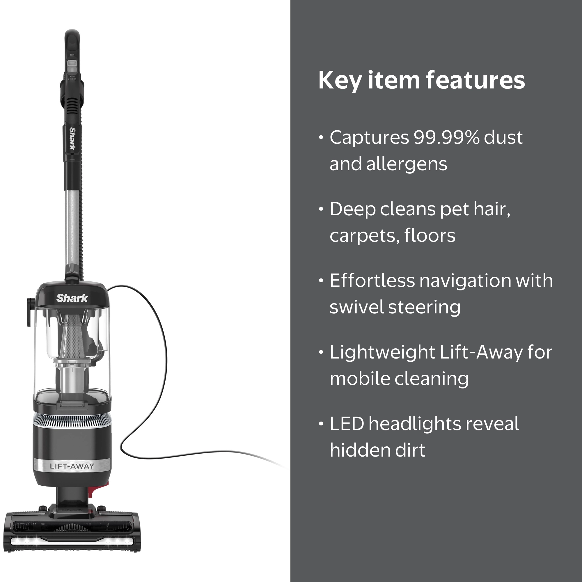 Shark LA322 Navigator Lift-Away ADV Upright Vacuum with Anti