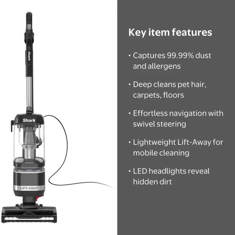 Shark LA322 Navigator Lift-Away ADV Upright Vacuum with Anti