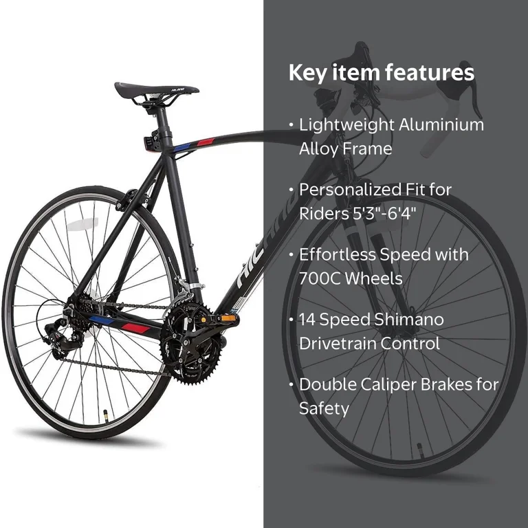 HILAND, Road Bike, Shimano 14 Speeds, Lightweight Aluminum Frame