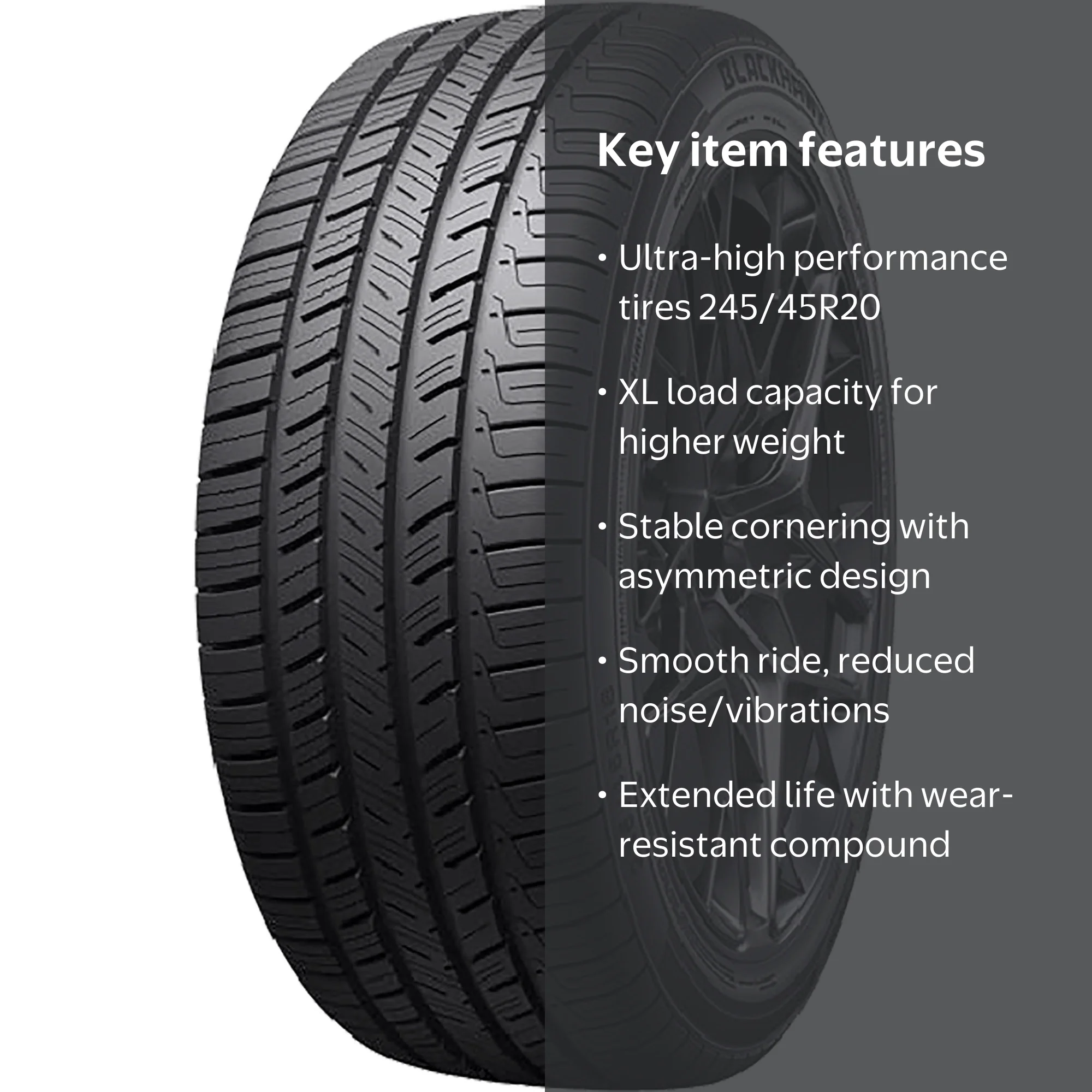 BlackHawk Agility UHP A/S All Season 245/45R20 103Y XL Passenger
