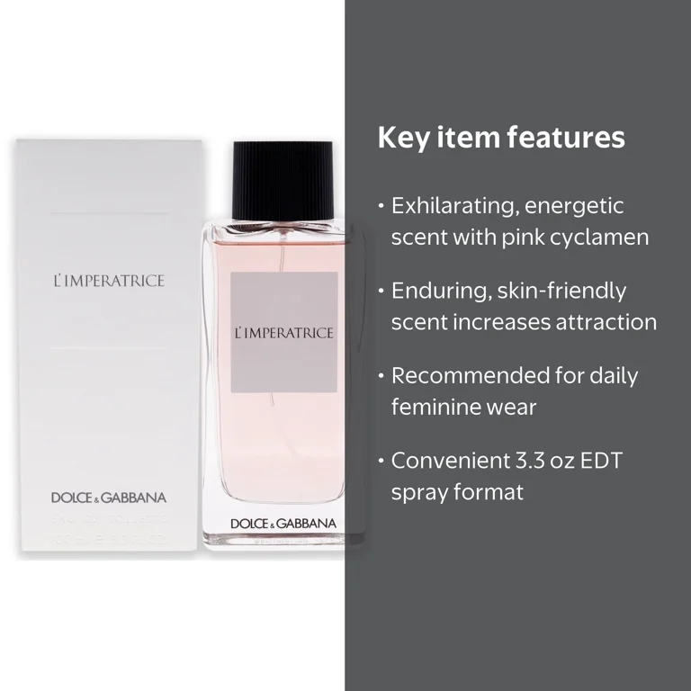 Dolce & Gabbana LImperatrice EDT Spray 3.3 oz for Women, Floral